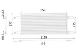 Condenser, air conditioning MAHLE AC1034000S