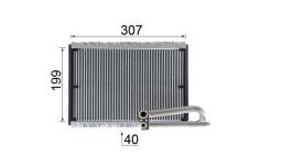 Evaporator, air conditioning MAHLE AE121000P