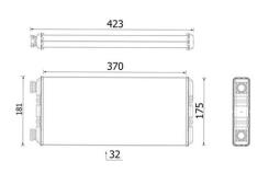 Heat Exchanger, interior heating MAHLE AH303000P