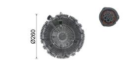 Clutch, radiator fan MAHLE CFC100000P