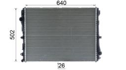 Radiator, engine cooling MAHLE CR2604000P