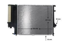 Radiator, engine cooling MAHLE CR280000S