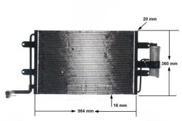 Condenser, air conditioning MAHLE AC180000S