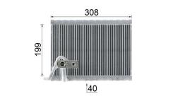 Evaporator, air conditioning MAHLE AE124000P