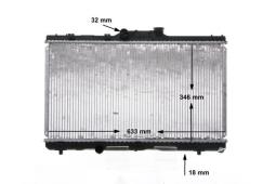 Radiator, engine cooling MAHLE CR162000S