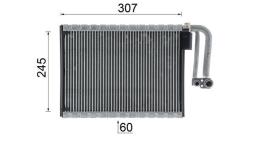 Evaporator, air conditioning MAHLE AE104000P