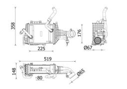 Charge Air Cooler MAHLE CI665000P