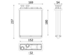 Heat Exchanger, interior heating MAHLE AH299000P