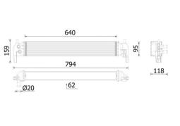 Radiator, engine cooling MAHLE CR2700000P