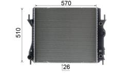 Radiator, engine cooling MAHLE CR1965000P