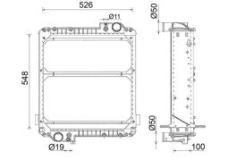 Radiator, engine cooling MAHLE CR2409000P