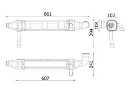 Cooler, exhaust gas recirculation Mahle CE44000P