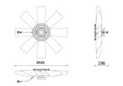 Clutch, radiator fan Mahle CFC272000P