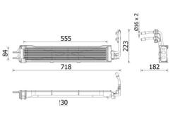 Oil Cooler, automatic transmission MAHLE CLC333000P