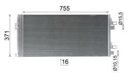 Condenser, air conditioning MAHLE AC1122000P