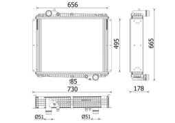 Radiator, engine cooling MAHLE CR2669000P
