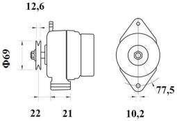 Regulator, interior blower MAHLE ABR47000P