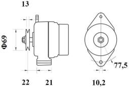 Regulator, interior blower MAHLE ABR47000P