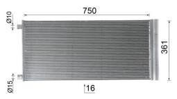 Condenser, air conditioning MAHLE AC1124000P