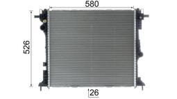 Radiator, engine cooling MAHLE CR2599000P