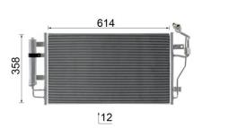 Condenser, air conditioning MAHLE AC1089000S