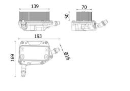 Oil Cooler, automatic transmission MAHLE CLC351000P