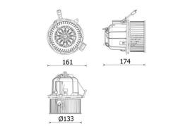 Interior Blower MAHLE AB328000P