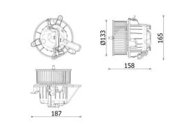 Interior Blower MAHLE AB331000P