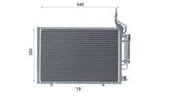 Condenser, air conditioning MAHLE AC975000P