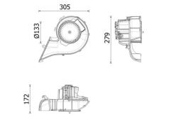 Interior Blower MAHLE AB348000P