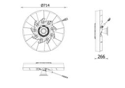 Fan, engine cooling MAHLE CFF628000P