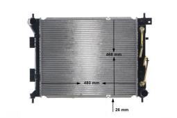 Radiator, engine cooling MAHLE CR2104000S