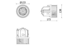 Interior Blower MAHLE AB337000P