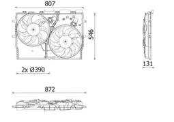 Fan, engine cooling MAHLE CFF627000P