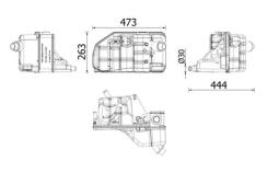 Expansion Tank, coolant MAHLE CRT54000S