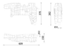 Expansion Tank, coolant MAHLE CRT250000S