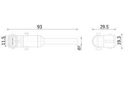 Level Control Switch, coolant level indicator MAHLE CRTX8000S