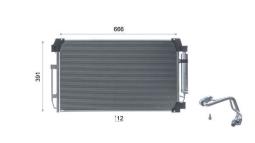 Condenser, air conditioning MAHLE AC1033000S