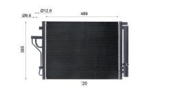 Condenser, air conditioning MAHLE AC43000S