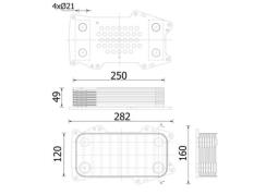 Oil Cooler, engine oil MAHLE CLC332000S