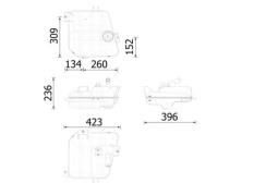 Expansion Tank, coolant MAHLE CRT252000S