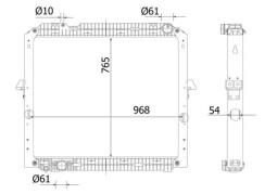 Radiator, engine cooling MAHLE CR2326000S