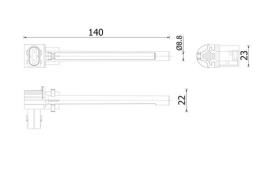 Level Control Switch, coolant level indicator MAHLE CRTX6000S