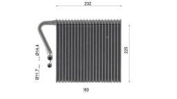 Evaporator, air conditioning MAHLE AE216000S