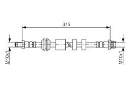 Brake Hose BOSCH 1 987 481 563