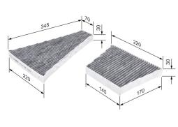 Filter, cabin air BOSCH 1987435506