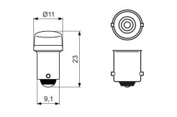 Bulb, direction indicator