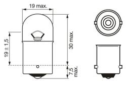 Bulb, boot light BOSCH 1 987 301 019