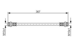 Brake Hose BOSCH 1 987 481 347