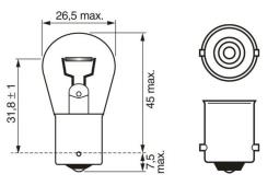 Bulb, direction indicator BOSCH 1 987 302 501